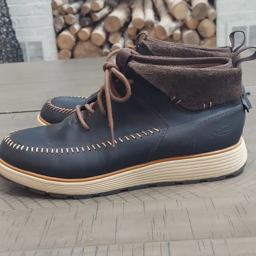 Chaco Leather Dixon Mid Casual Boots Java Size 8.5